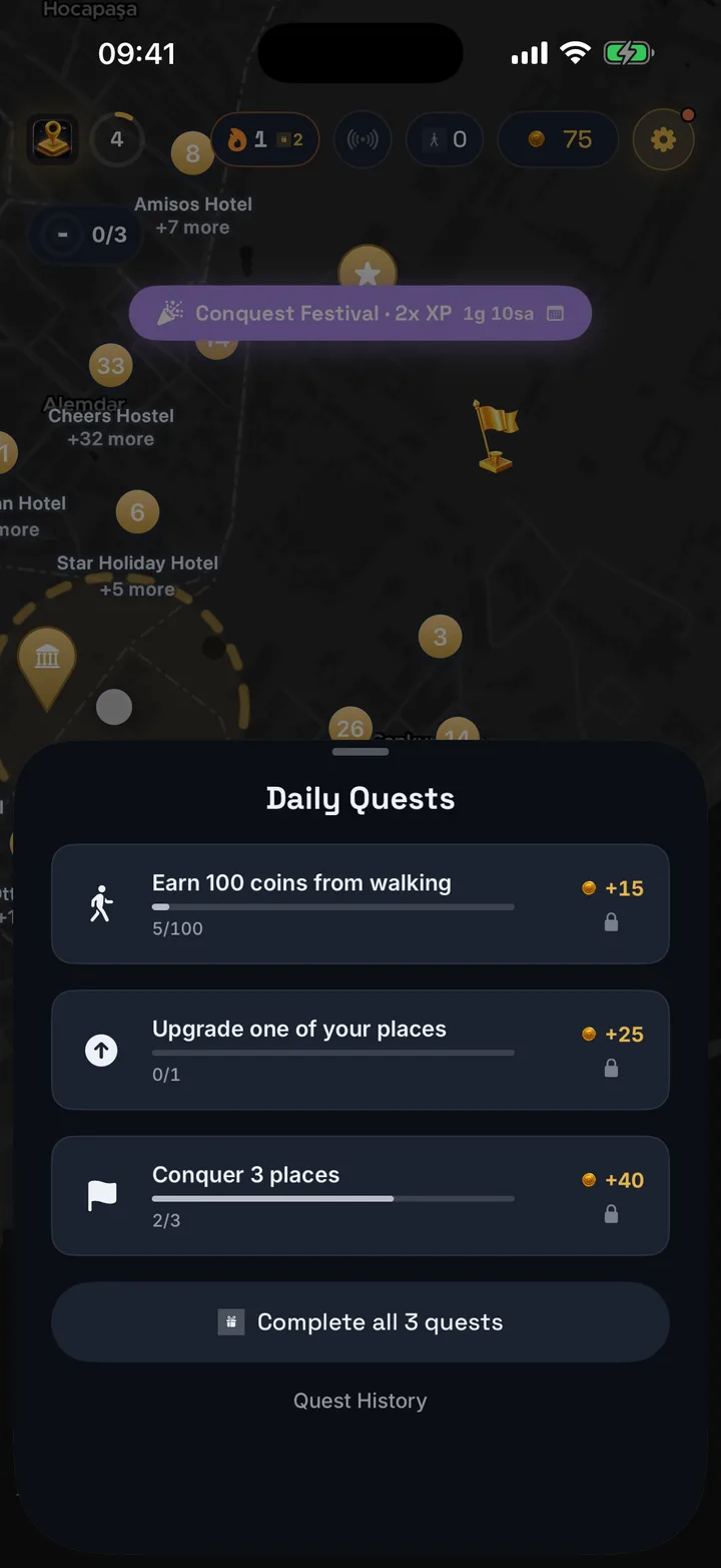 Daily quests